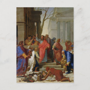 Postal El sermón de San Pablo en Éfeso, 1649