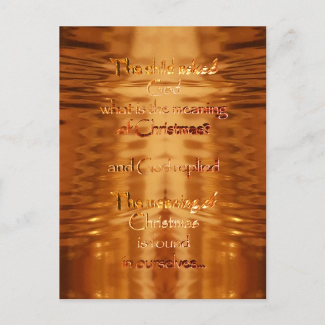 Postal El significado de la tipografía Inspiradora de los (Anverso)