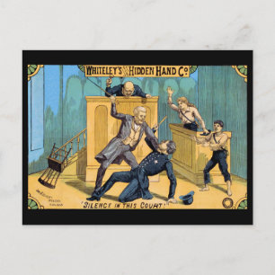 Postal El silencio en la corte