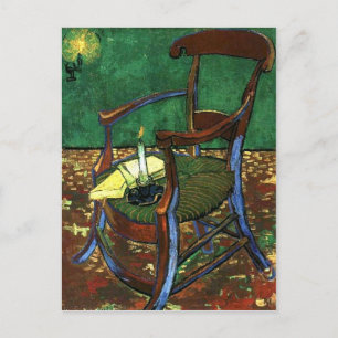 Postal El sillón de Paul Guaguin de Vincent van Gogh