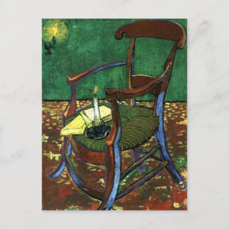 Postal El sillón de Paul Guaguin de Vincent van Gogh