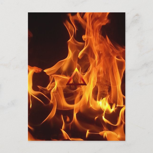 Postal El símbolo de fuego del elemento (Anverso)