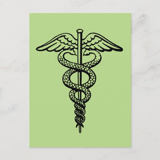 Postal El símbolo del Caduceus (Anverso)