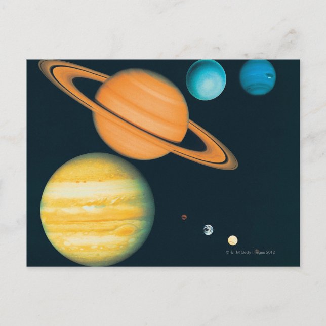 Postal El sistema solar (Anverso)