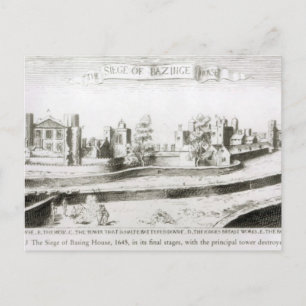 Postal El sitio de Basing House, 1645