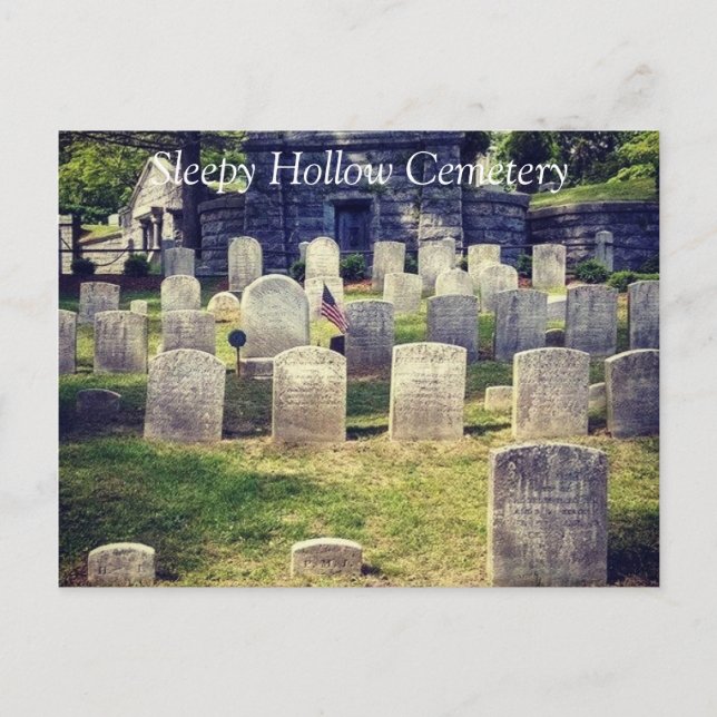 Postal El sitio de tumbas de Washington Irving (Anverso)