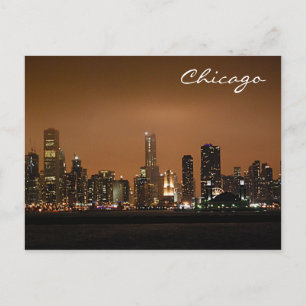 Postal El Skyline De Chicago Como Visible Desde El Lago M