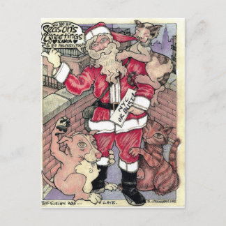 Postal El Sleigh Llegó Tarde