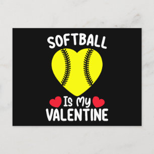 Postal El Softball Es Mi Deporte De San Valentín