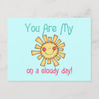 El sol en un día nublado