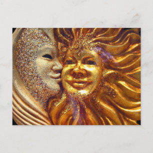 Postal El Sol, La Luna, El Beso