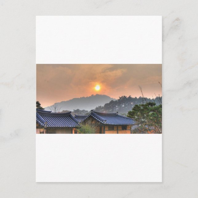 Postal El sol poniente en Asia (Anverso)