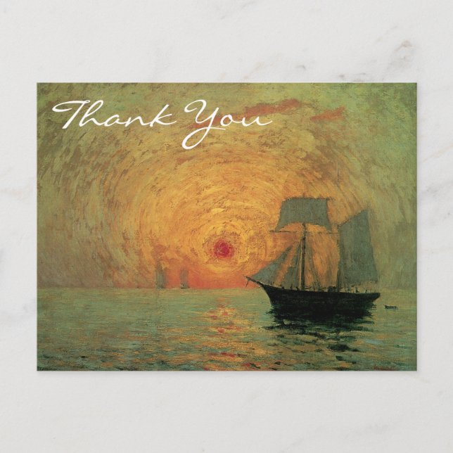 Postal El Sol Rojo de Maufra (Anverso)