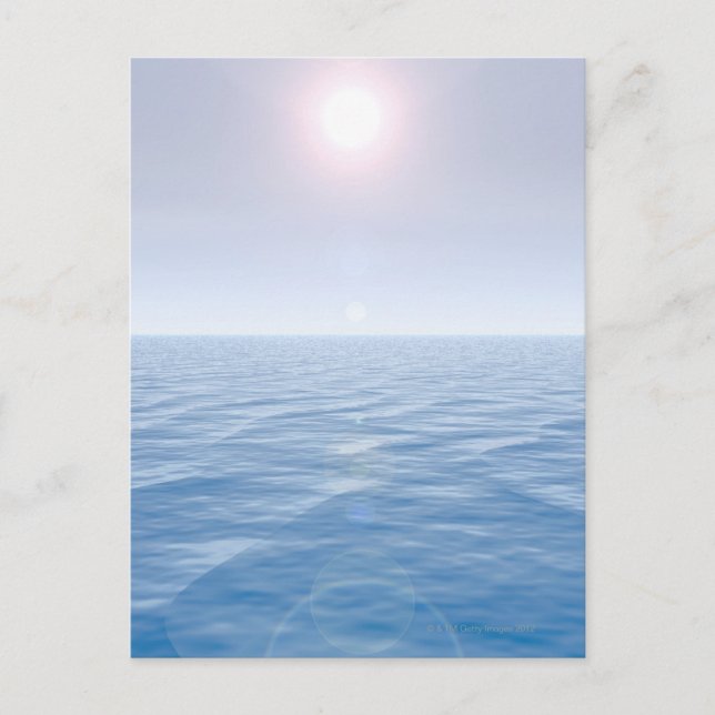 Postal El sol sobre el mar (Anverso)