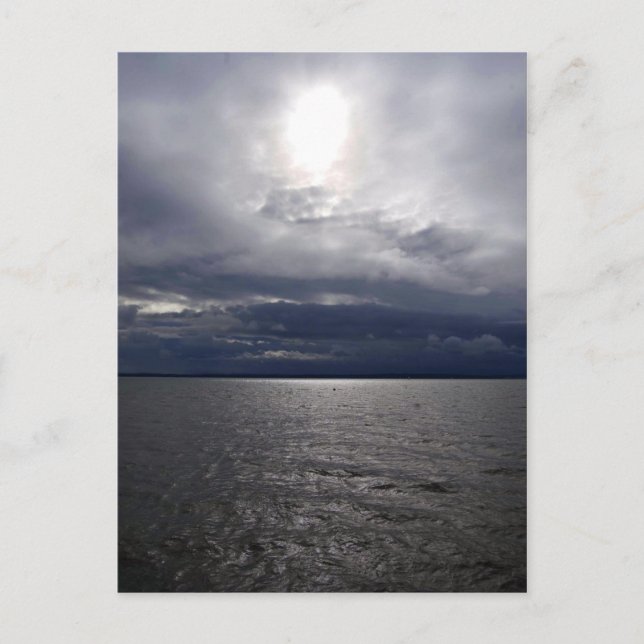 Postal El sol sobre el Solente (Anverso)