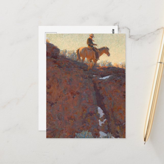 Postal El solitario camino de Maynard Dixon (Anverso/Reverso In Situ)