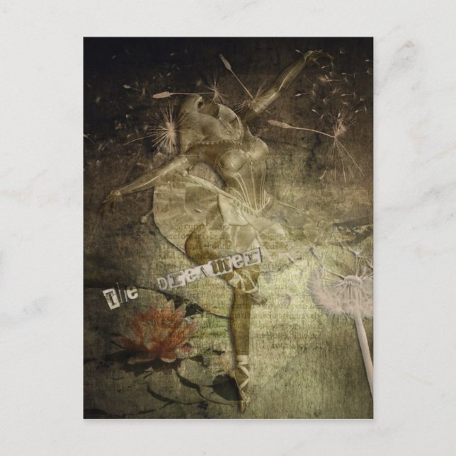 Postal El soñador (Anverso)