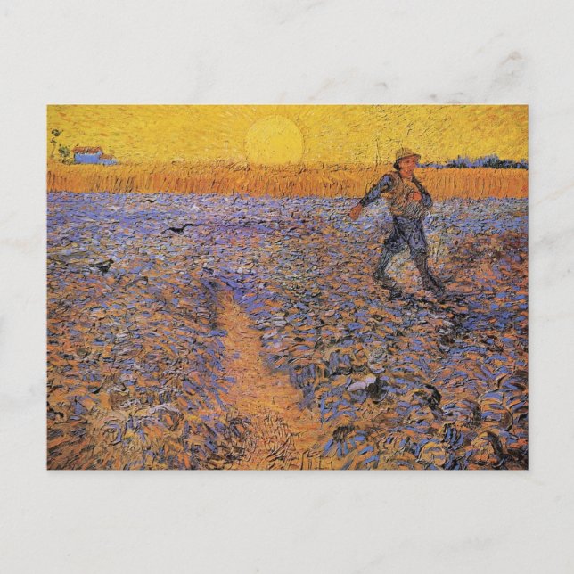 Postal El Sower de Vincent van Gogh (Anverso)