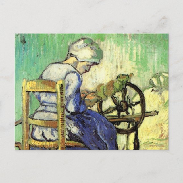 Postal El spinner de Vincent van Gogh (Anverso)
