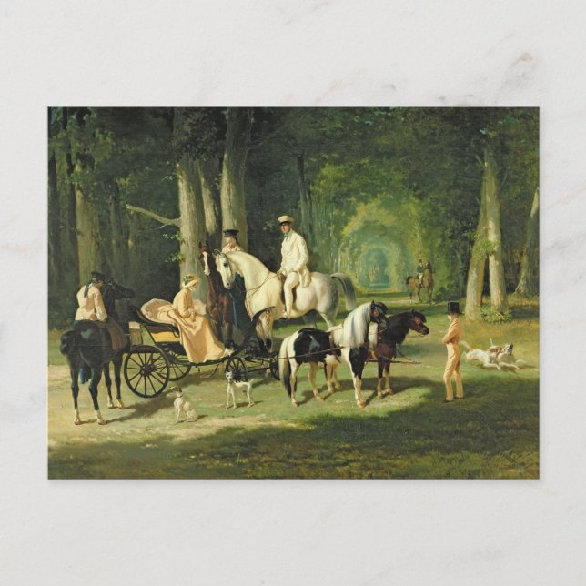 Postal El Sr. y la Sra. A Mosselman y sus dos (Anverso)