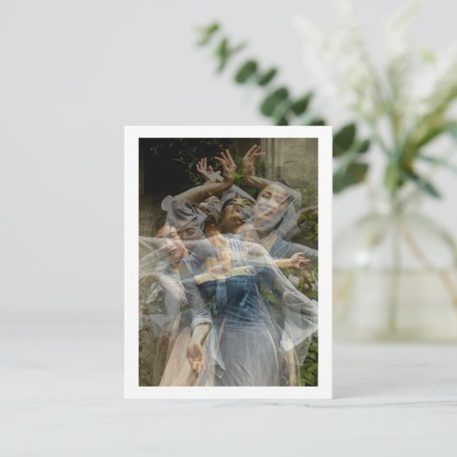 Postal El suave movimiento de la danza (Multi No 7) (Anverso de pie)