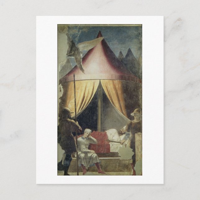 Postal El sueño de Constantino, de La Leyenda de la T (Anverso)