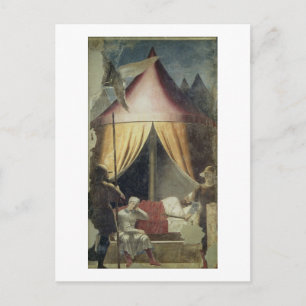 Postal El sueño de Constantino, de La Leyenda de la T