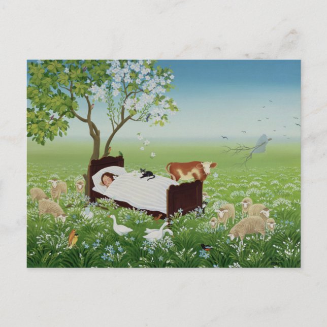 Postal El sueño de Lena (Anverso)