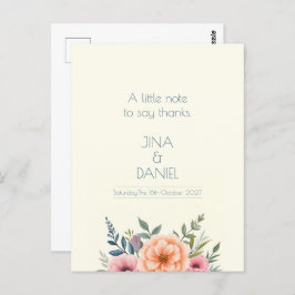 Postal El sueño de Peach y Petal