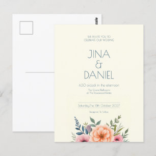 Postal El sueño de Peach y Petal