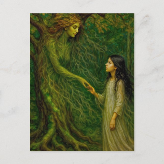 Postal "El sueño de Sylvaine" - Un momento para decir adi (Anverso)