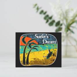 Postal El sueño de un surfista