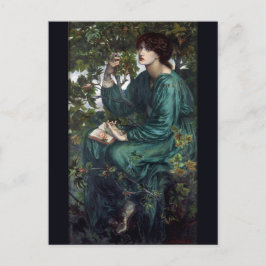 Postal El sueño del día de Dante Gabriel Rossetti