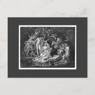 Postal El sueño nocturno de verano