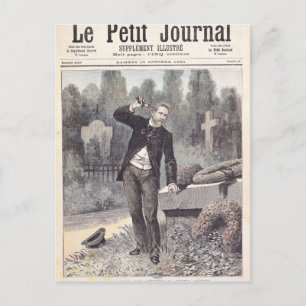 Postal El suicidio del general Georges Ernest