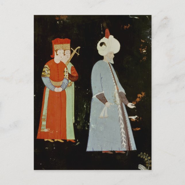 Postal El Sultán Suleyman el magnífico (Anverso)