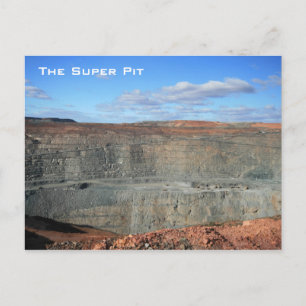 Postal El Super Pit, Kalgoorlie, Australia - Postcard