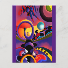 Postal El surrealismo del conductor nocturno Ken Gage