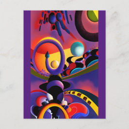 Postal El surrealismo del conductor nocturno Ken Gage