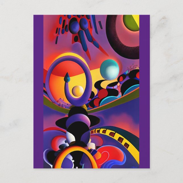 Postal El surrealismo del conductor nocturno Ken Gage (Anverso)