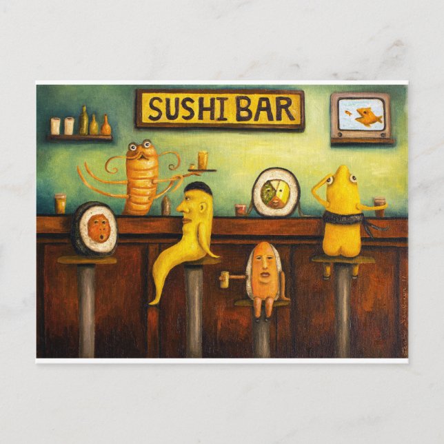 Postal El Sushi Bar (Anverso)
