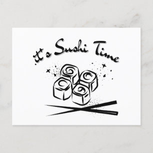 Postal El Sushi Es Mi Valentín