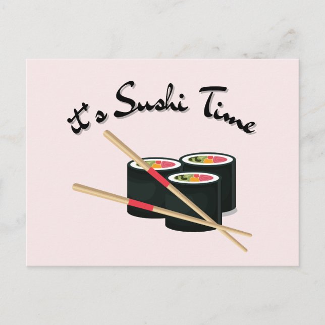 Postal El Sushi Es Mi Valentín (Anverso)