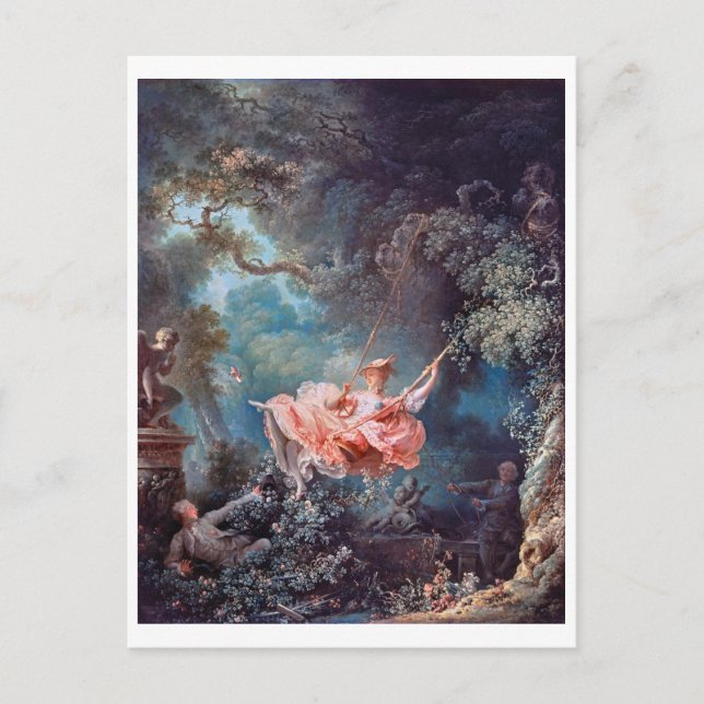 Postal El Swing, Fragonard (Anverso)