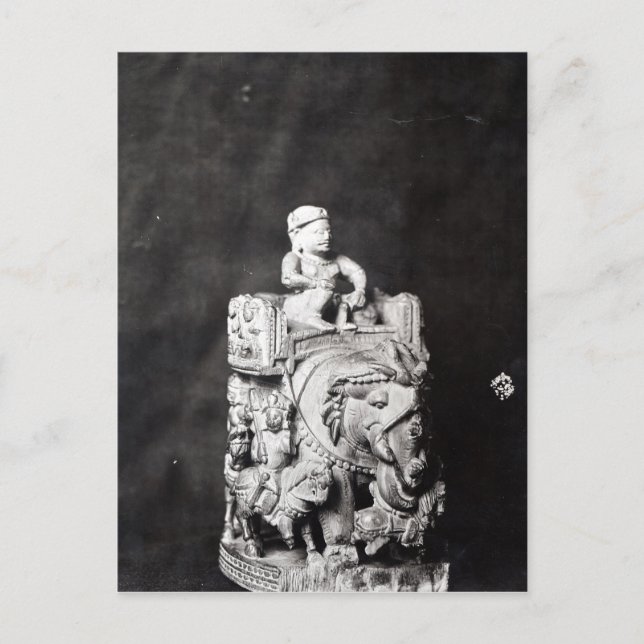 Postal El tablero de ajedrez de Carlomagno (Anverso)