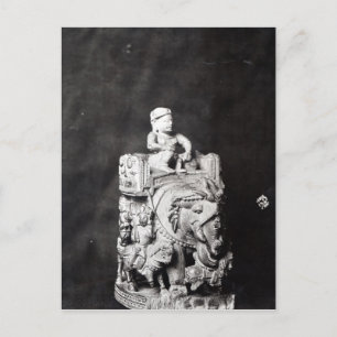 Postal El tablero de ajedrez de Carlomagno