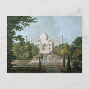 Postal El Taj Mahal, Agra, del Jardín