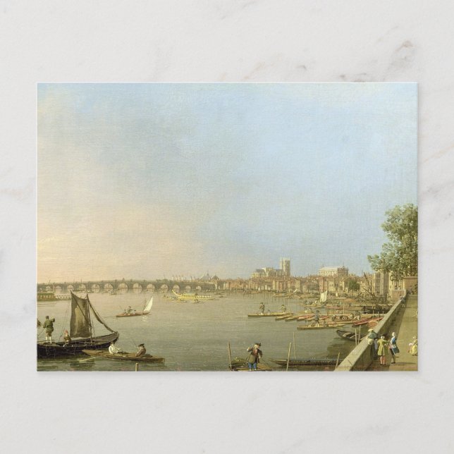 Postal El Támesis desde la terraza de Somerset House (Anverso)