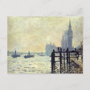 Postal El Támesis por debajo de Westminster - Claude Mone