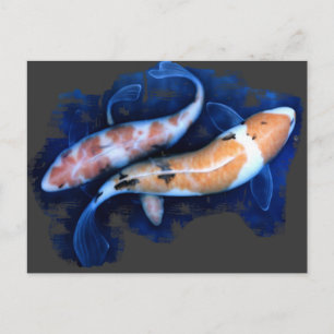 Postal El tango Koi